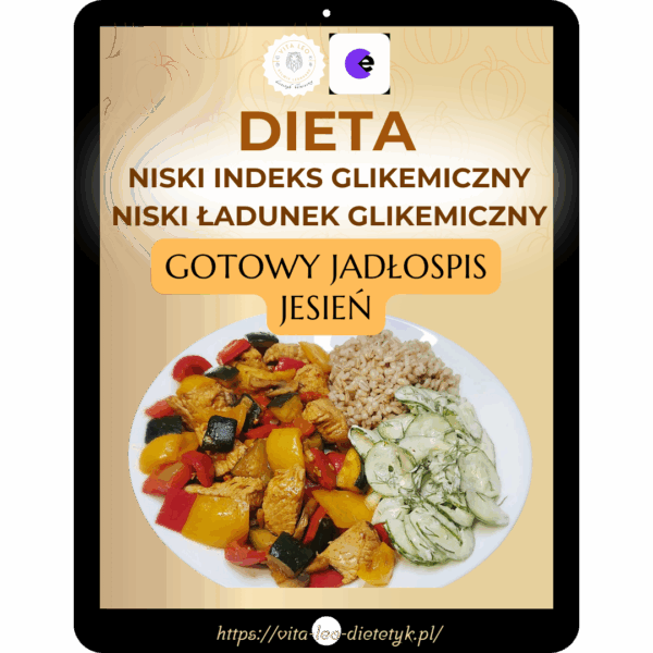 io jesień okładka Jadłospis z niskim indeksem i niskim ładunkiem glikemicznym Jesień