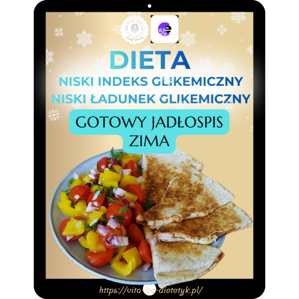 Dostęp do aplikacji + gotowe jadłospisy z niskim IG (nowy jadłospis co miesiąc!) + baza