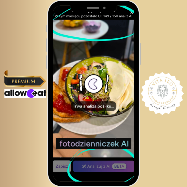 Dostęp do aplikacji + gotowe jadłospisy z niskim IG (nowy jadłospis co miesiąc!) + baza